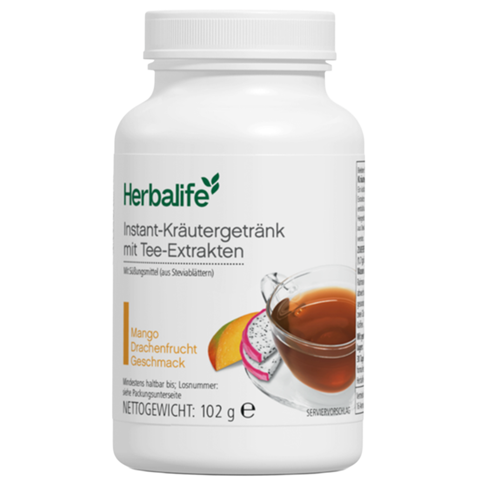 Instant-Kräutergetränk mit Tee-Extrakten (102 G) Mango Drachenfrucht Geschmack